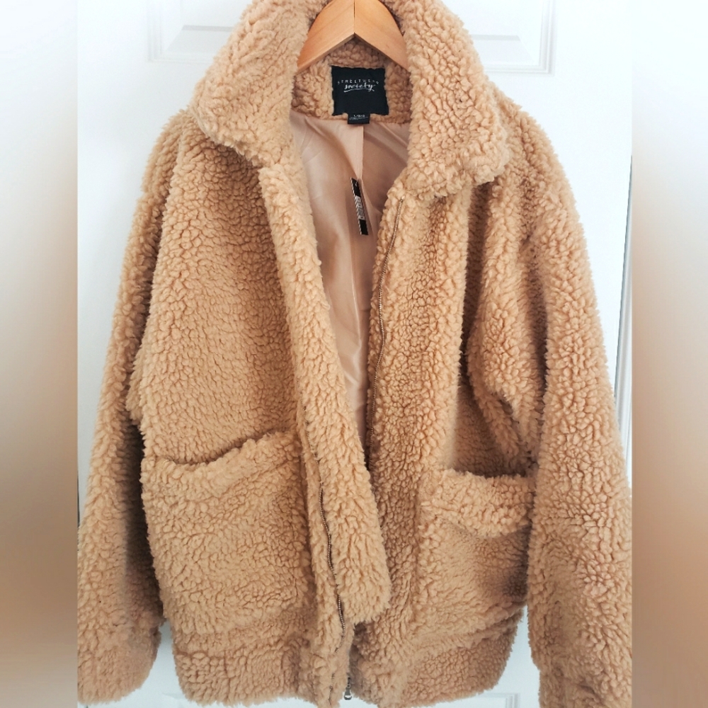 Teddy jacket nwt